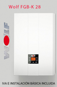 Caldera condensación Wolf fgb k 28 precio