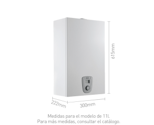 alentador de gas baxi fi eco 11l